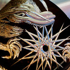 Handcrafted Edo Kiriko Soaring Dragon whisky glass, Japanese cut crystal tumbler by Viko