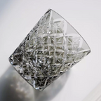 Handcrafted Edo Kiriko Asanoha Star whisky glass, Japanese cut crystal tumbler by Viko