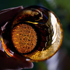 Handcrafted Edo Kiriko Raijin whisky glass, Japanese cut crystal tumbler by Viko