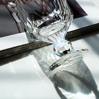 Handcrafted Edo Kiriko Crystal Prism whisky glass, Japanese cut crystal tumbler by Viko