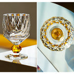 Handcrafted Edo Kiriko Crystal Prism whisky glass, Japanese cut crystal tumbler by Viko