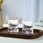 Handcrafted Edo Kiriko Zodiac Constellation whisky glass, Japanese cut crystal tumbler by Viko