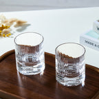 Handcrafted Edo Kiriko Zodiac Constellation whisky glass, Japanese cut crystal tumbler by Viko