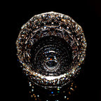 Handcrafted Edo Kiriko Crystal Prism whisky glass, Japanese cut crystal tumbler by Viko