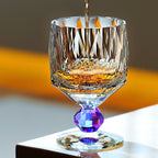 Handcrafted Edo Kiriko Crystal Prism whisky glass, Japanese cut crystal tumbler by Viko
