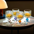 Handcrafted Edo Kiriko Crystal Prism whisky glass, Japanese cut crystal tumbler by Viko
