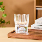 Handcrafted Edo Kiriko Tsukikage whisky glass, Japanese cut crystal tumbler by Viko