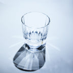 Handcrafted Edo Kiriko Tsukikage whisky glass, Japanese cut crystal tumbler by Viko