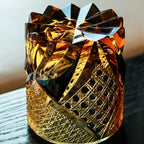 Handcrafted Edo Kiriko Dark Knight whisky glass, Japanese cut crystal tumbler by Viko