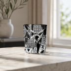 Dark Ragnarok Edo Kiriko Whisky Glass | Black Japanese Crystal Tumbler - Product image 3