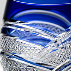 Moonlit Ripple Blue Edo Kiriko Whisky Glass | Japanese Crystal Tumbler - Product image 4