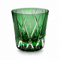Cypress Green Edo Kiriko Whisky Glass | Japanese Crystal Tumbler - Product image 1