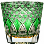 Emerald Shadow Edo Kiriko Whisky Glass | Japanese Crystal Tumbler - Product image 4