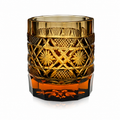 Amber Stone Edo Kiriko Whisky Glass | Japanese Crystal Tumbler - Product image 1