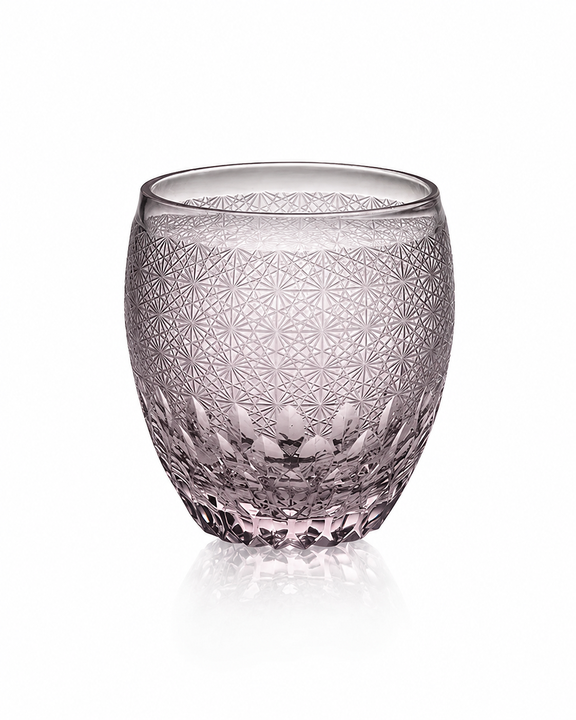 Pink Starfield Edo Kiriko Whisky Glass | Japanese Crystal Tumbler - Product image 1