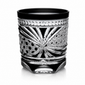 Black Peacock Feather Edo Kiriko Whisky Glass | Japanese Crystal Tumbler - Product image 1