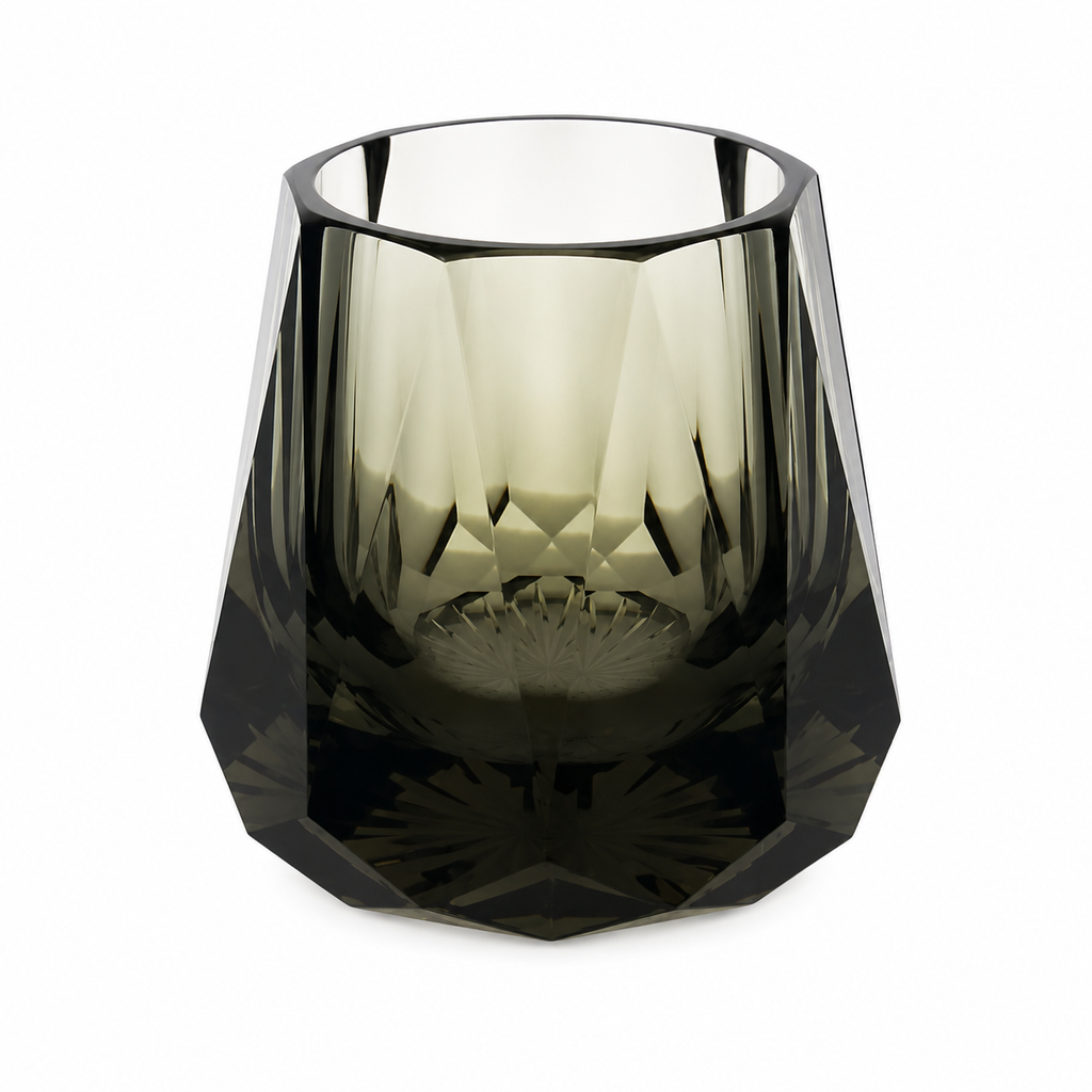 Obsidian Mystery Heavy-Base Whisky Glass | Modern Crystal Tumbler - Product image 1