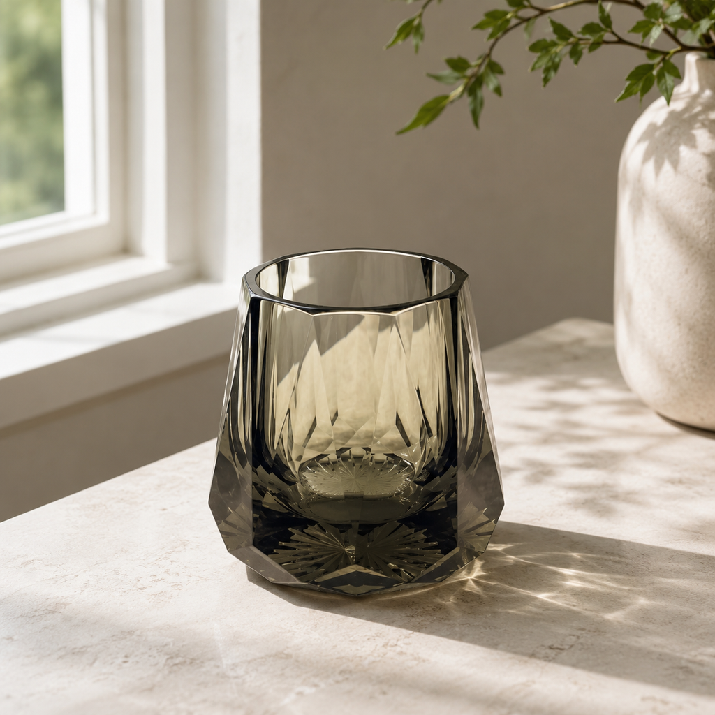 Obsidian Mystery Heavy-Base Whisky Glass | Modern Crystal Tumbler - Product image 3
