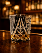 Midnight Day Edo Kiriko Whisky Glass | Black Clear Japanese Tumbler - Product image 2