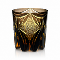 Amber Butterfly Edo Kiriko Whisky Glass | Japanese Crystal Tumbler - Product image 1