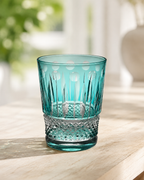 Sea Blue Crown Crystal Whisky Glass | Japanese-Inspired Cut Tumbler - Product image 3
