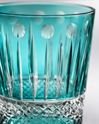 Sea Blue Crown Crystal Whisky Glass | Japanese-Inspired Cut Tumbler - Product image 4