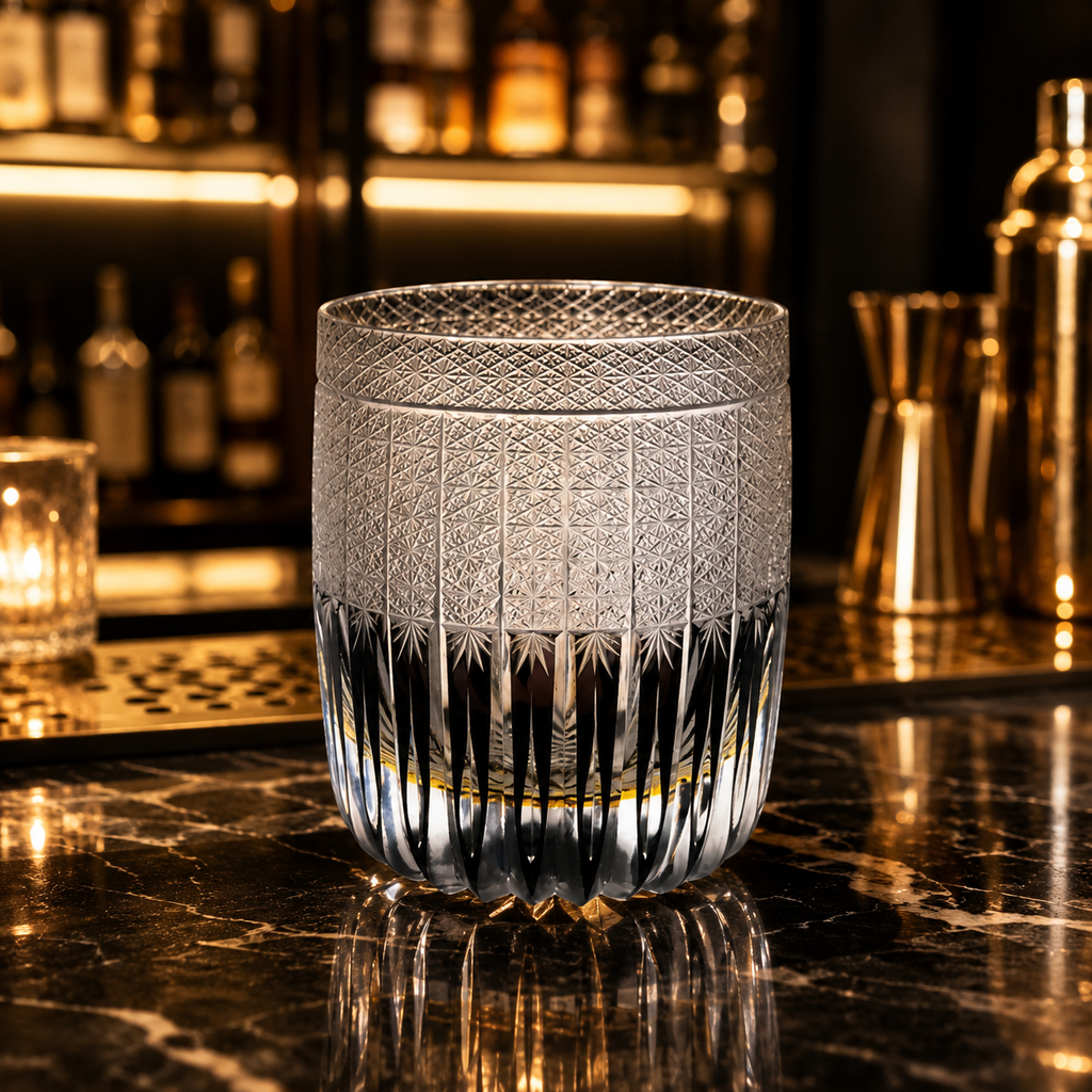 Polar Day Smoke Edo Kiriko Whisky Glass | Japanese Crystal Tumbler - Product image 2