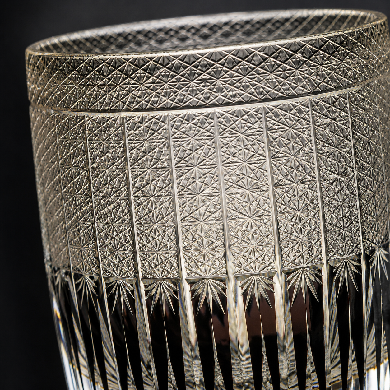 Polar Day Smoke Edo Kiriko Whisky Glass | Japanese Crystal Tumbler - Product image 4