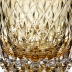 Wind-Cut Smoke Crystal Whisky Glass | Japanese Faceted Tumbler - Product image 4