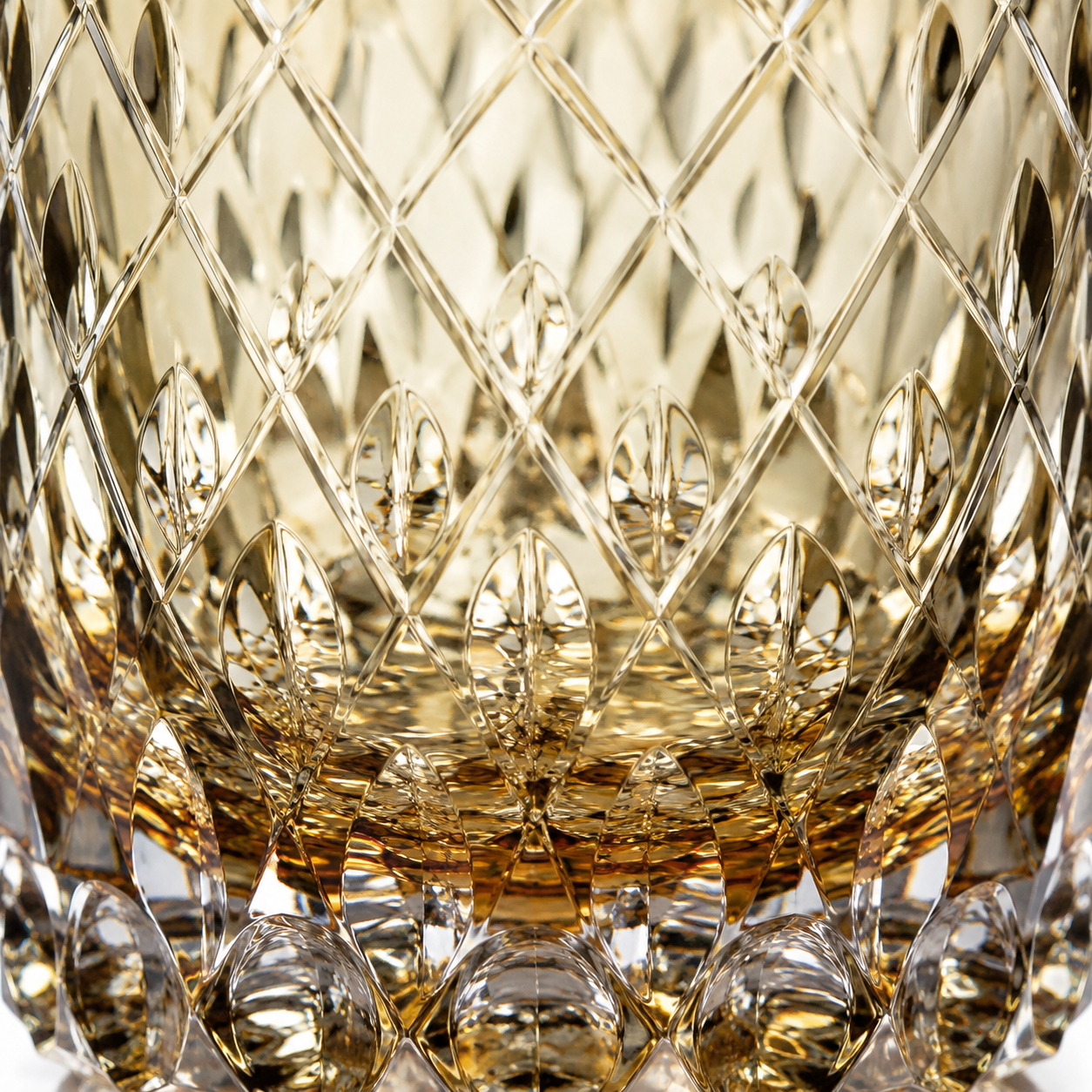 Wind-Cut Smoke Crystal Whisky Glass | Japanese Faceted Tumbler - Product image 4