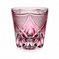Rose Flame Edo Kiriko Whisky Glass | Japanese Crystal Tumbler - Product image 1