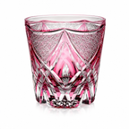 Rose Flame Edo Kiriko Whisky Glass | Japanese Crystal Tumbler - Product image 1