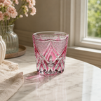 Rose Flame Edo Kiriko Whisky Glass | Japanese Crystal Tumbler - Product image 3