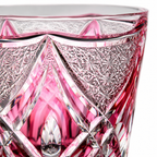 Rose Flame Edo Kiriko Whisky Glass | Japanese Crystal Tumbler - Product image 4