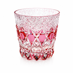Rose Fluorite Edo Kiriko Whisky Glass | Japanese Crystal Tumbler - Product image 1