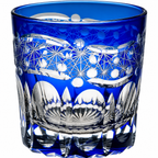 Blue Aurora Edo Kiriko Whisky Glass | Japanese Crystal Tumbler - Product image 4