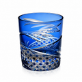 Blue Dance Edo Kiriko Whisky Glass | Japanese Crystal Tumbler - Product image 1