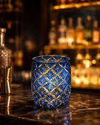 Blue Starry Sky Edo Kiriko Whisky Glass | Japanese Crystal Tumbler - Product image 2