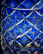 Blue Starry Sky Edo Kiriko Whisky Glass | Japanese Crystal Tumbler - Product image 4