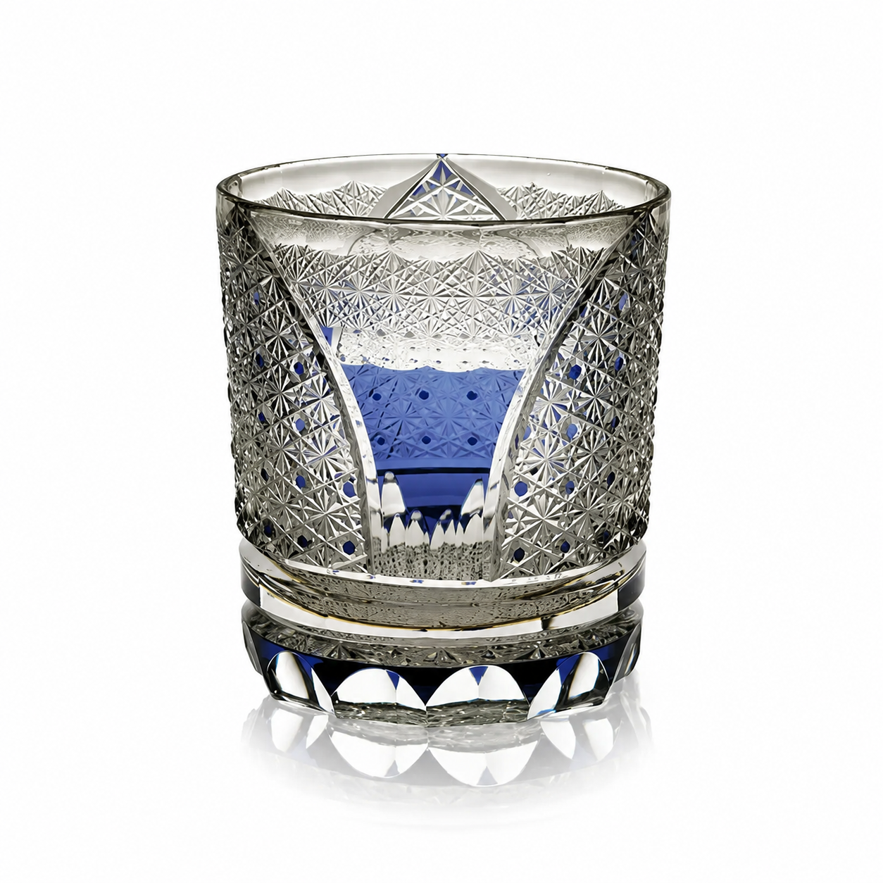 Blue Moon Bay Edo Kiriko Whisky Glass | Japanese Crystal Tumbler - Product image 1
