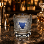 Blue Moon Bay Edo Kiriko Whisky Glass | Japanese Crystal Tumbler - Product image 2