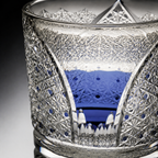 Blue Moon Bay Edo Kiriko Whisky Glass | Japanese Crystal Tumbler - Product image 4