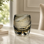 Lightning Smoke Edo Kiriko Whisky Glass | Japanese Crystal Tumbler - Product image 3