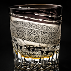 Meteor Moon Smoke Edo Kiriko Whisky Glass | Japanese Crystal Tumbler - Product image 4