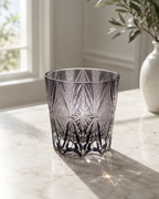 Lavender Key Crystal Whisky Glass | Japanese-Inspired Cut Tumbler - Product image 3