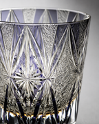 Lavender Key Crystal Whisky Glass | Japanese-Inspired Cut Tumbler - Product image 4