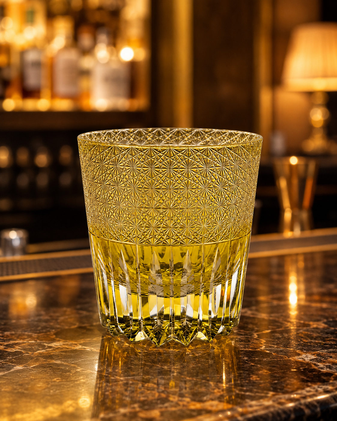 Golden Armor Edo Kiriko Whisky Glass | Japanese Crystal Tumbler - Product image 2