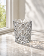 Handcrafted Edo Kiriko Shippo Clear Whisky Glass | Japanese Crystal Tumbler - Product image 3