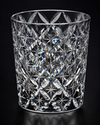 Handcrafted Edo Kiriko Shippo Clear Whisky Glass | Japanese Crystal Tumbler - Product image 4