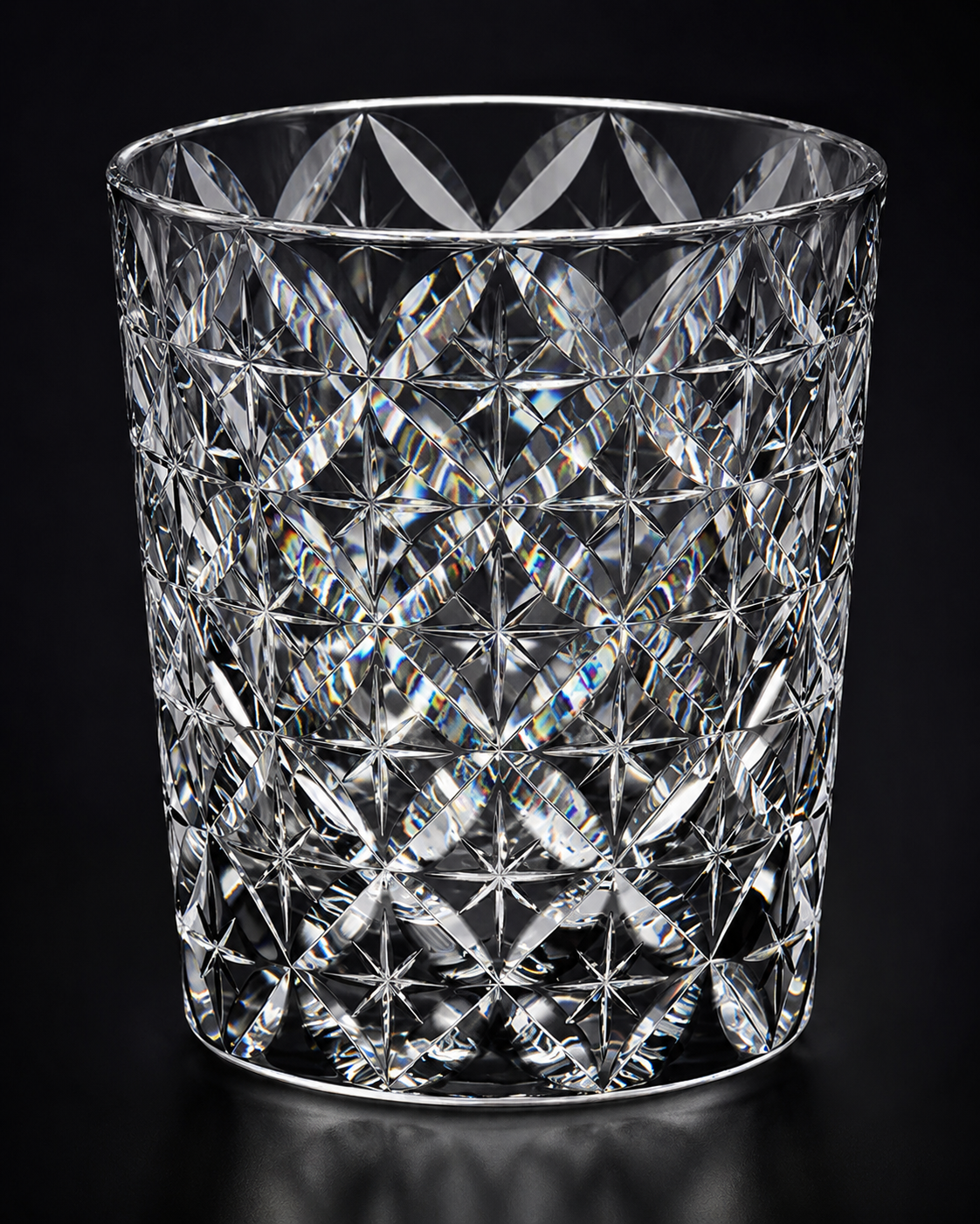Handcrafted Edo Kiriko Shippo Clear Whisky Glass | Japanese Crystal Tumbler - Product image 4
